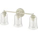 Abilene 3 Light 21.75 inch Cottage White Vanity Light Wall Light